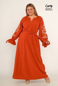 Picture of PLUS SIZE EMBROIDERED MAXI DRESS